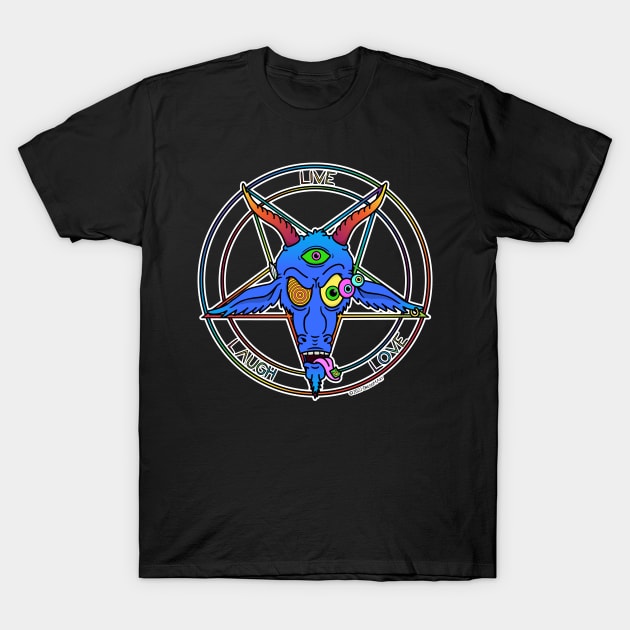 Psychedelic Baphomet T-Shirt by Gregg.M_Art